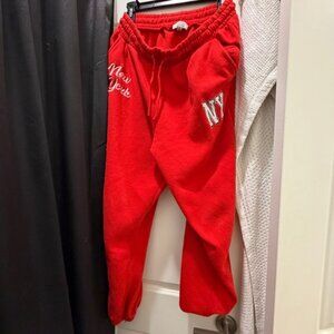 Red NY Junior Sweatpants